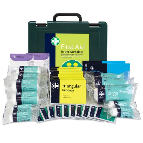 HSE 20 Person Workplace Kit in Green Oxford Box