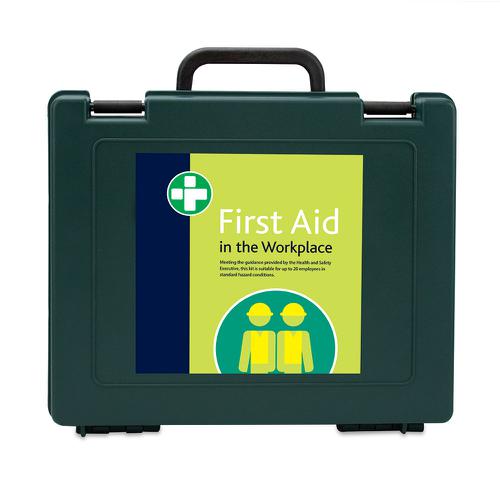 HSE 20 Person Workplace Kit in Green Oxford Box