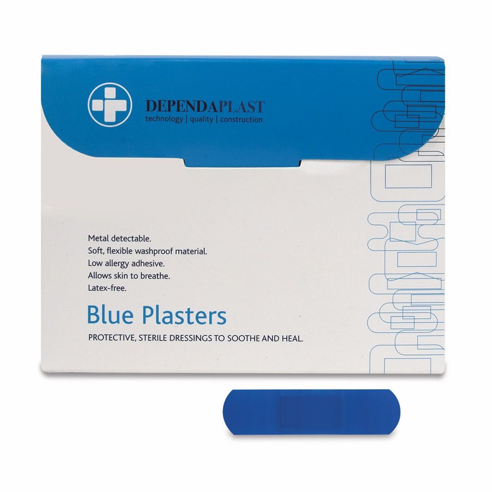 Dependaplast Blue Plasters Sterile - 6cm x 2cm