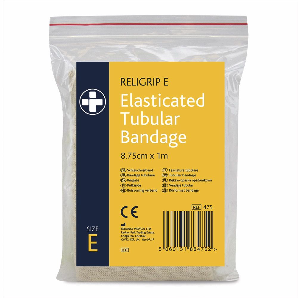 Religrip Elasticated Tubular Bandage Natural - Size E 1m
