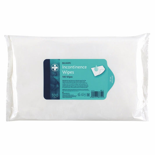 Reliwipe Incontinence Wipes Resealable pack