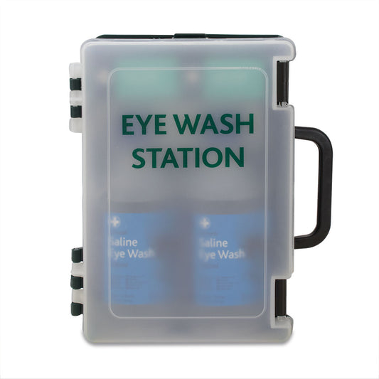 Eye Wash Station with Bracket Green
