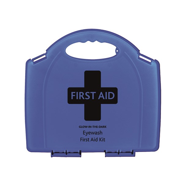 Eye Wash Station in Blue Glow-in-the-Dark Integral Aura Box
