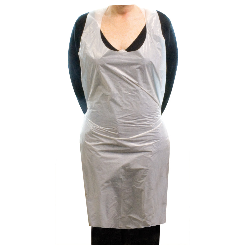 Polythene Aprons - White