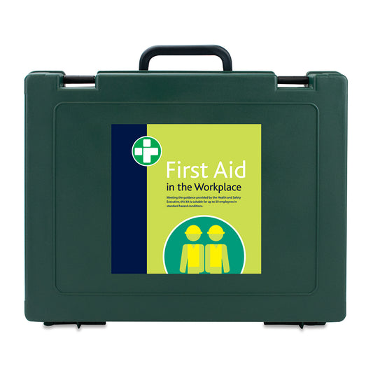 HSE 50 Person Workplace Kit  in Green Cambridge Box