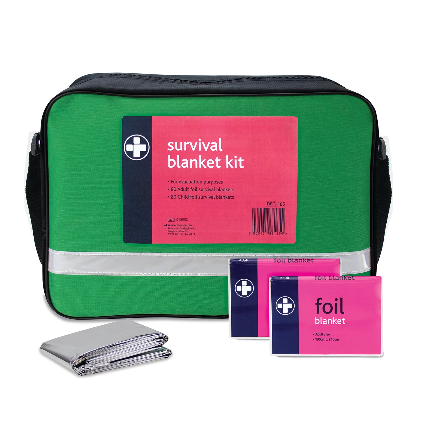 Foil Blanket Kit in Green Bag