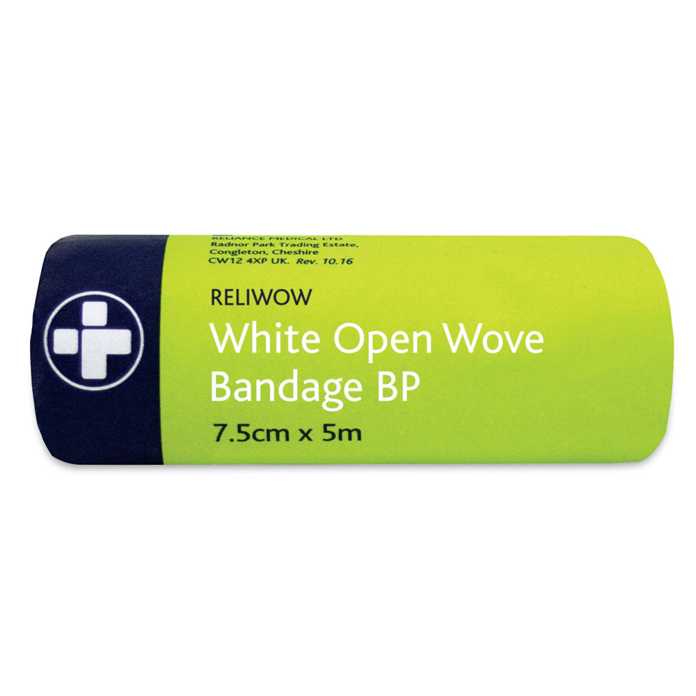 Reliwow WOW Bandage BP Individually Wrapped - 7.5cm x 5m
