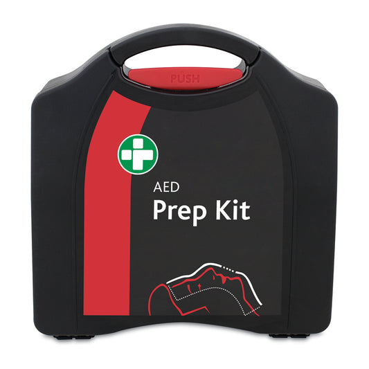 AED Prep Kit in Large Black/Red Compact Aura