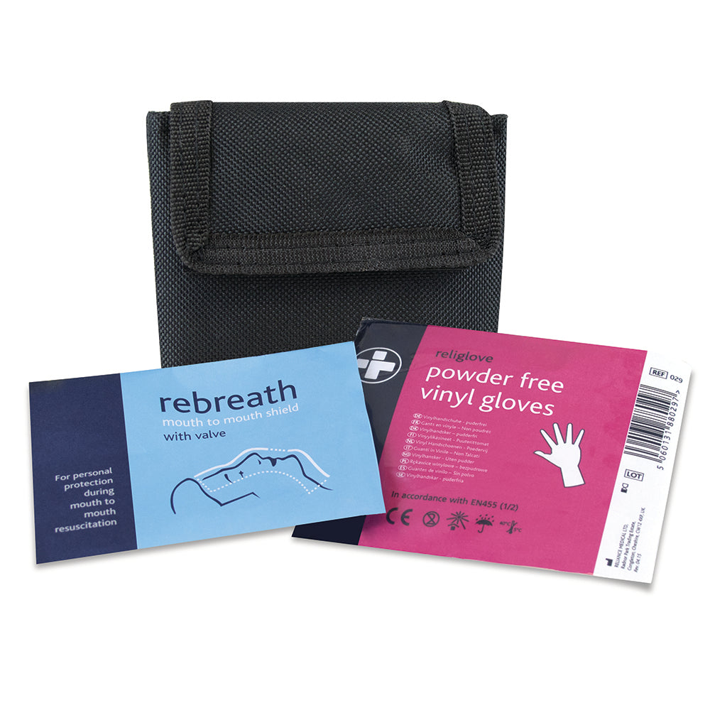 Rebreath and Gloves Kit in Black Belt Pouch
