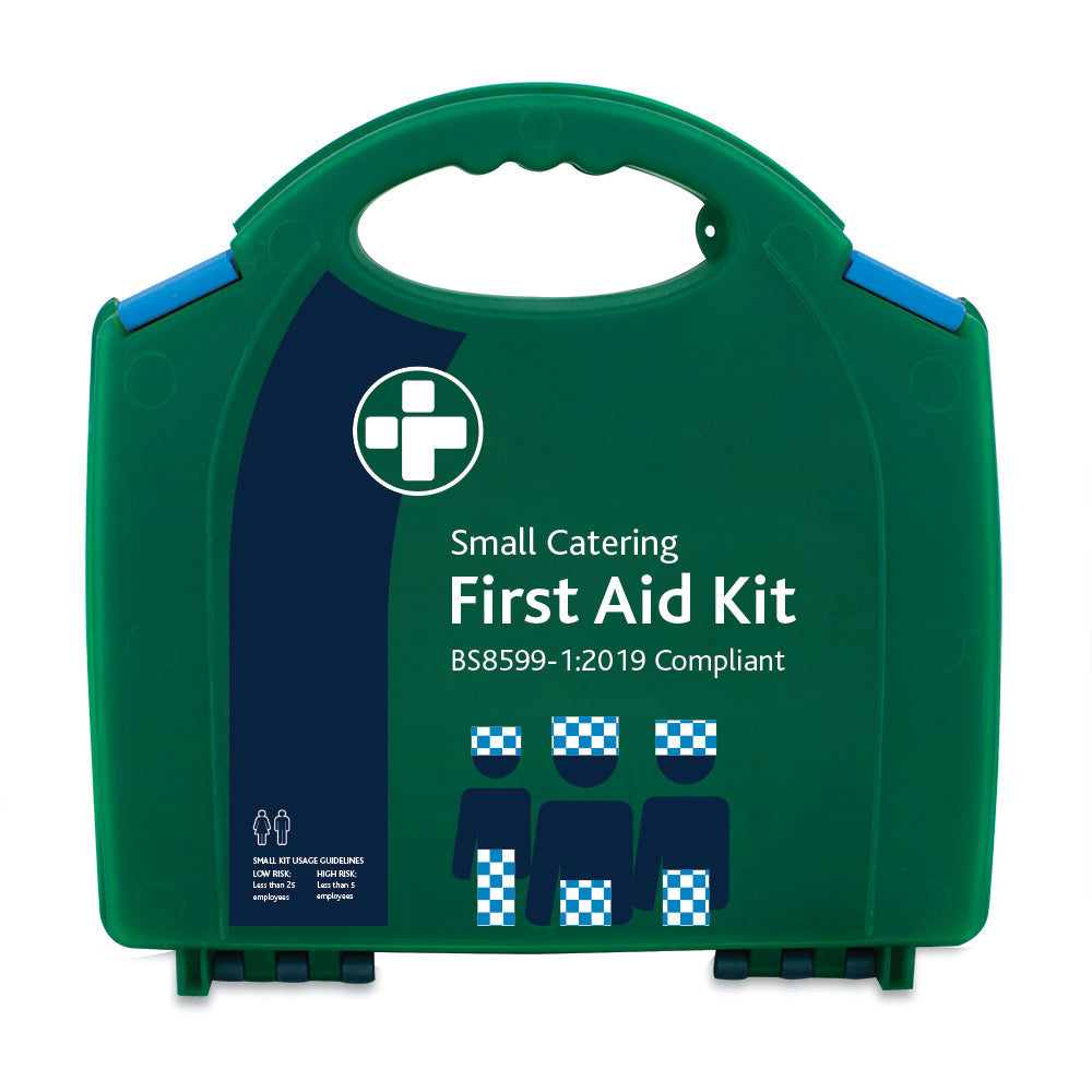 BS8599-1:2019 Small Catering Kit in Green/Blue Integral Aura Box