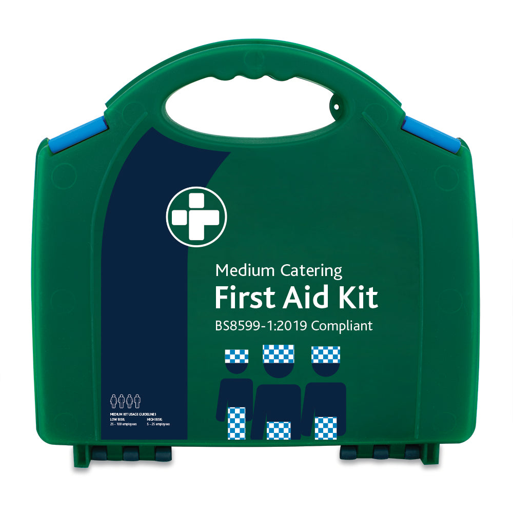 BS8599-1:2019 Medium Catering Kit in Green/Blue Integral Aura Box
