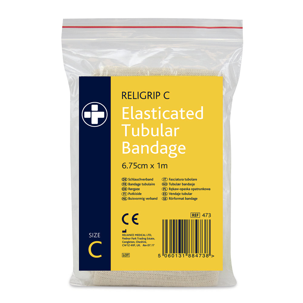 Religrip Elasticated Tubular Bandage Natural - Size C 1m