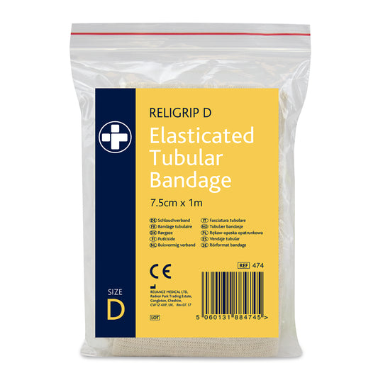 Religrip Elasticated Tubular Bandage  Natural - Size D 1m