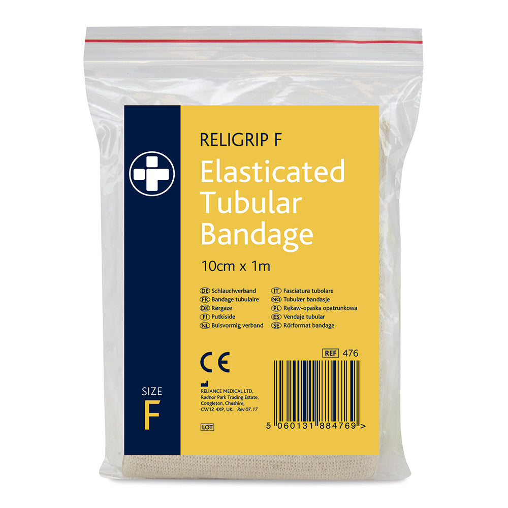 Religrip Elasticated Tubular Bandage Natural - Size F 1m