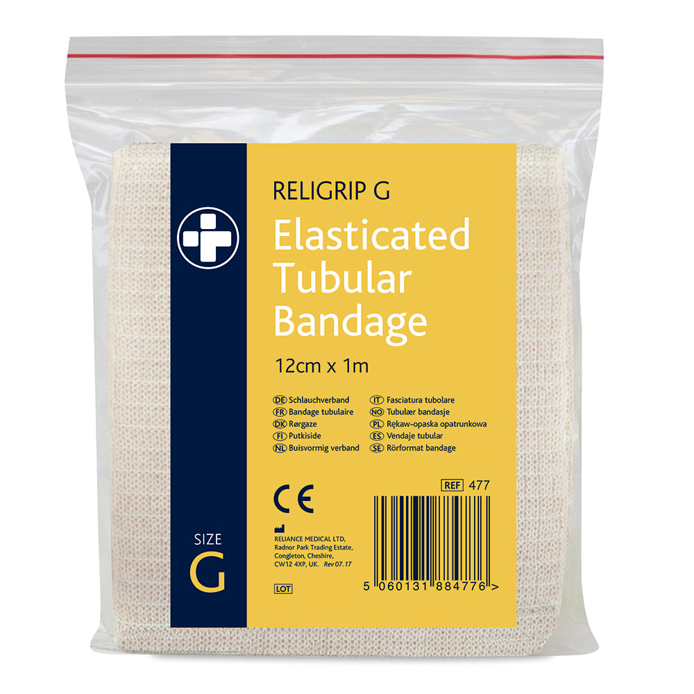 Religrip Elasticated Tubular Bandage Natural - Size G 1m