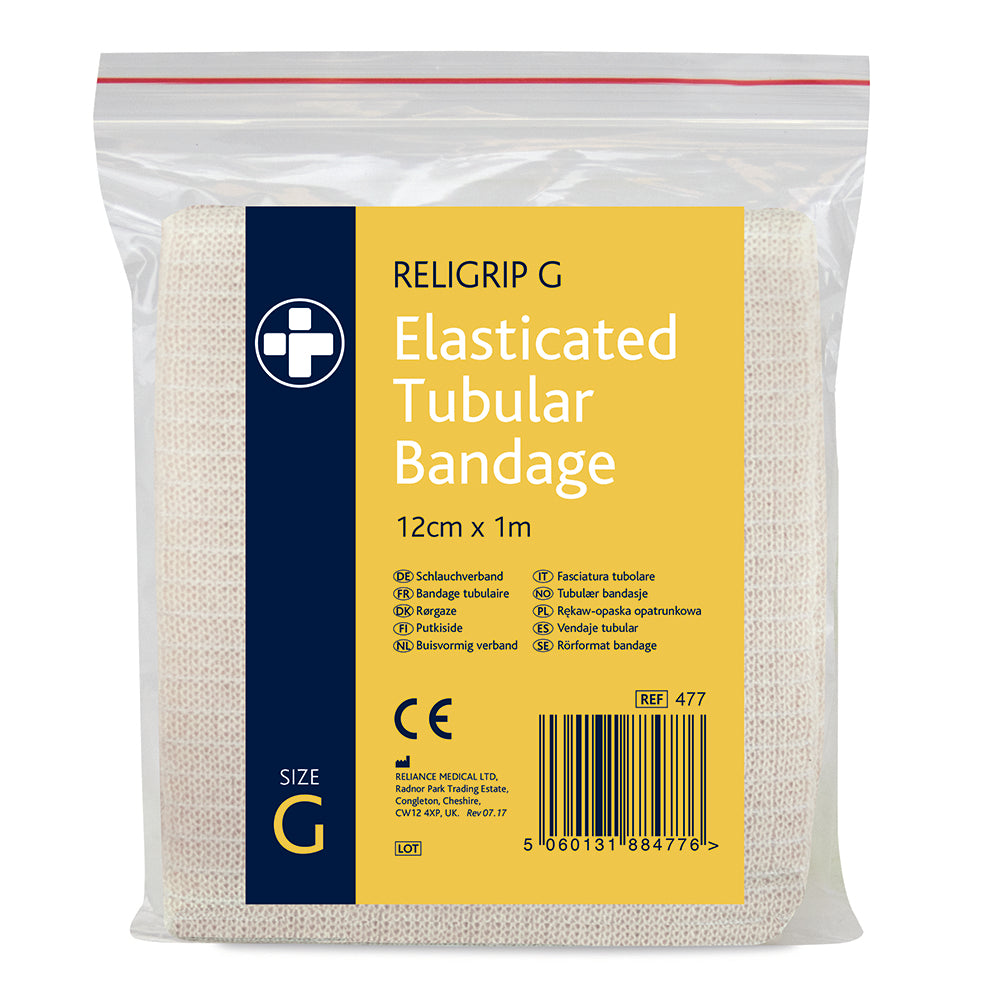 Religrip Elasticated Tubular Bandage  Natural - Size G 1m