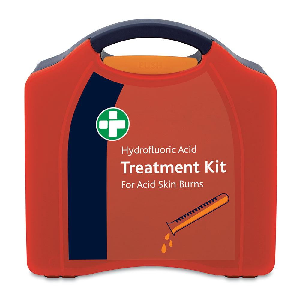 Hydrofluoric Acid Treatment Kit
for Acid Skin Burns in Red/Orange Compact Aura