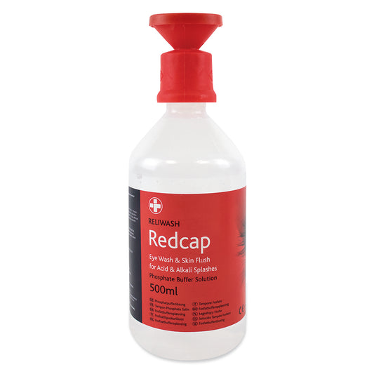 Reliwash Redcap 500ml Bottle with Eye Cap Sterile