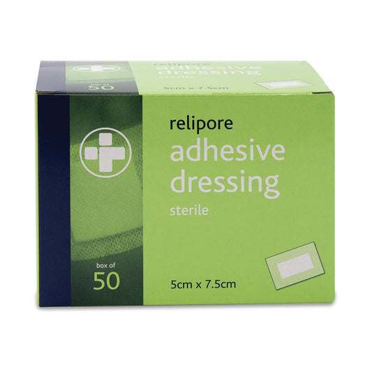 Relipore Adhesive Dressing Pads Sterile - 5cm x 7.5cm