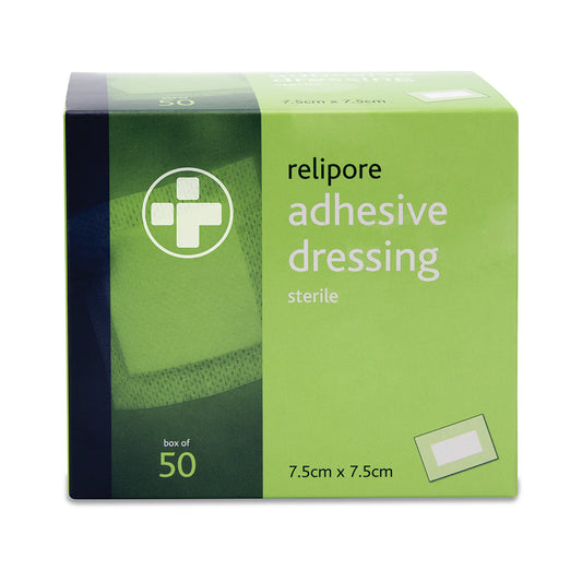 Relipore Adhesive Dressing Pads Sterile - 7.5cm x 7.5cm