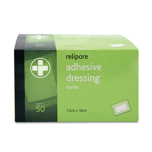 Relipore Adhesive Dressing Pads Sterile - 7.5cm x 10cm