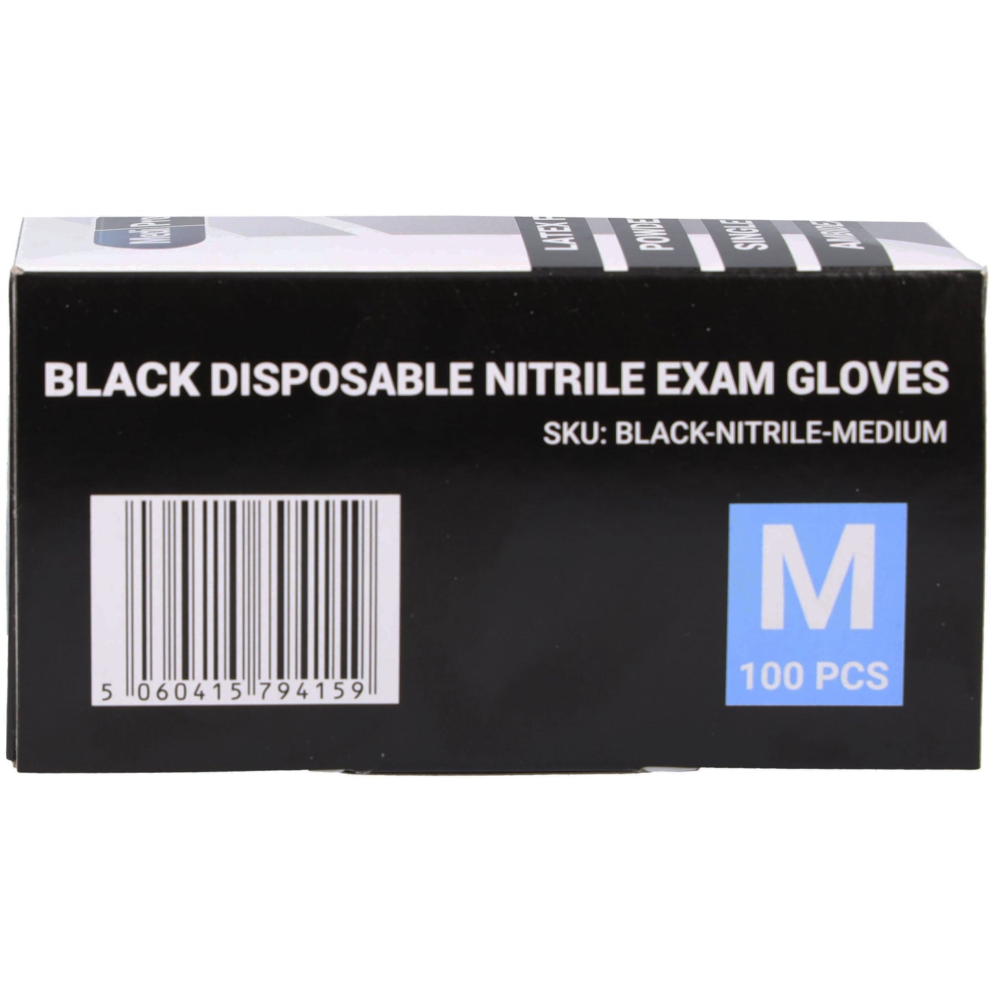 Black Nitrile Gloves - Box of 100