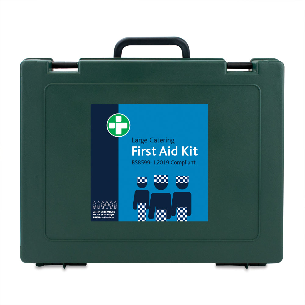 BS8599-1:2019 Large Catering Kit in Green Cambridge Box - inc bracket
