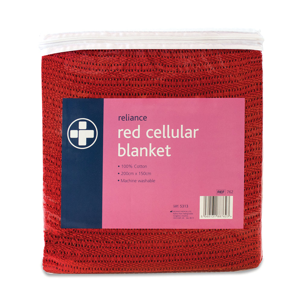 Cellular Blanket Red