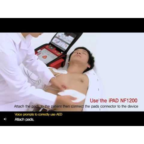 iPAD Saver NF1200 Semi Automatic Defibrillator with Adult Pads - AED