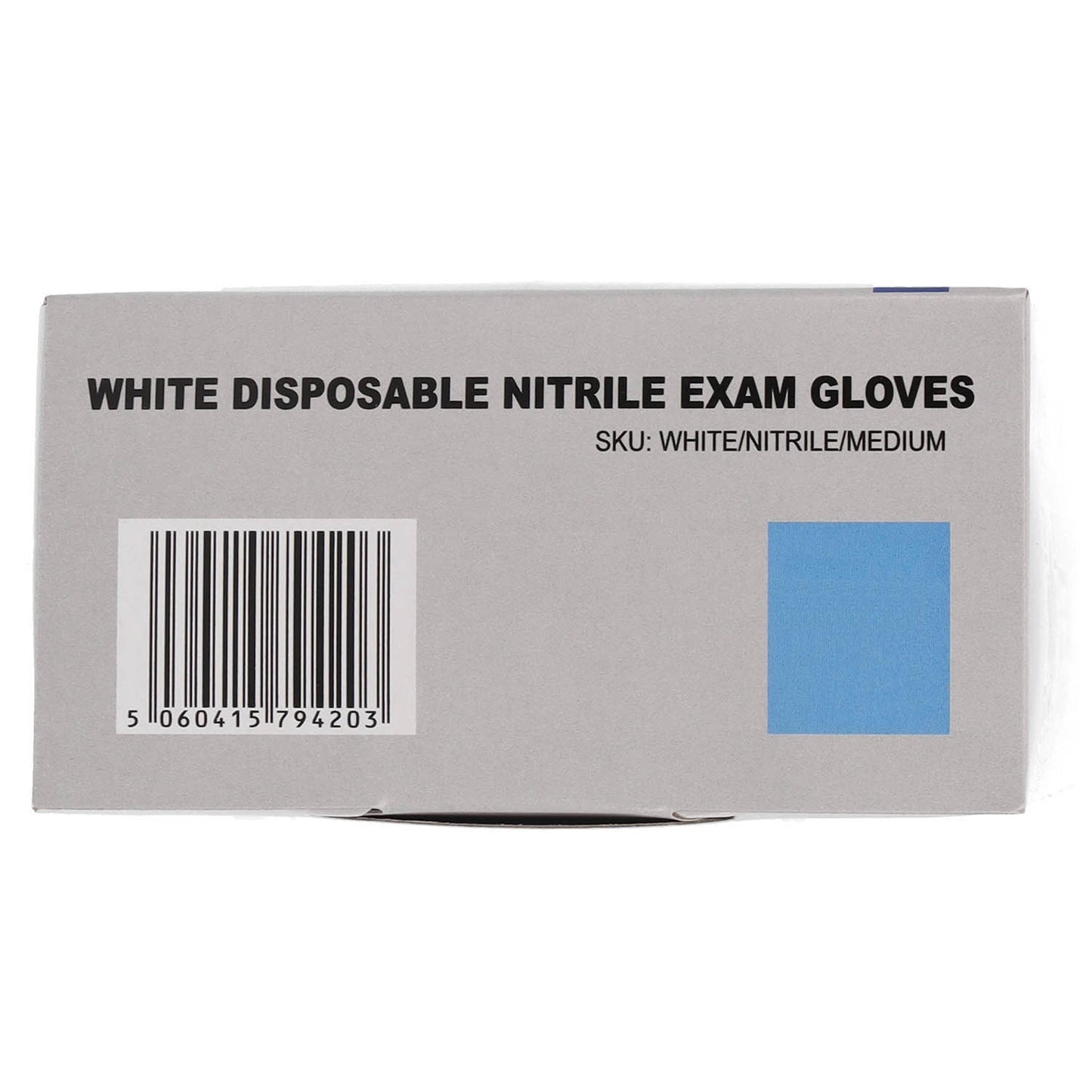 White Nitrile Gloves Medical Grade Cat III PPE Medium x 100