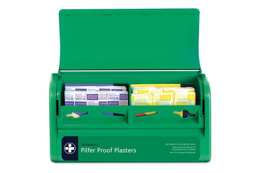 Catering First Aid System with Pilfer Proof Plaster Dispenser