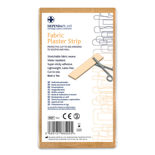 Dependaplast Advanced Fabric Dressing Strip Non-sterile - 6cm x 1m