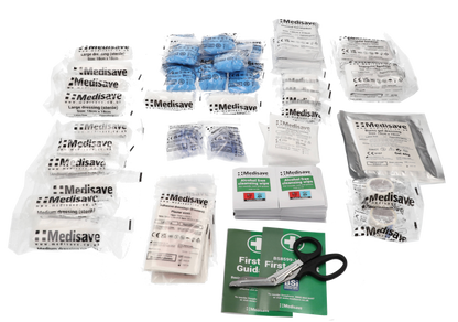 Light Gray BS8599-1:2019 Workplace First Aid Kit - Medium Kit Refill