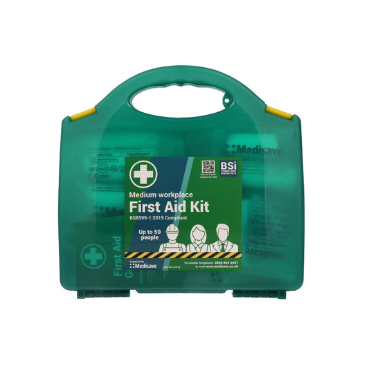 Sea Green BS8599-1:2019 Workplace First Aid Kit - Medium